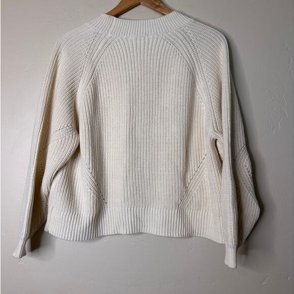 Mod Goddess Cream Cable Knit Sweater with Bow Accent SMALL - Picture 6 of 7